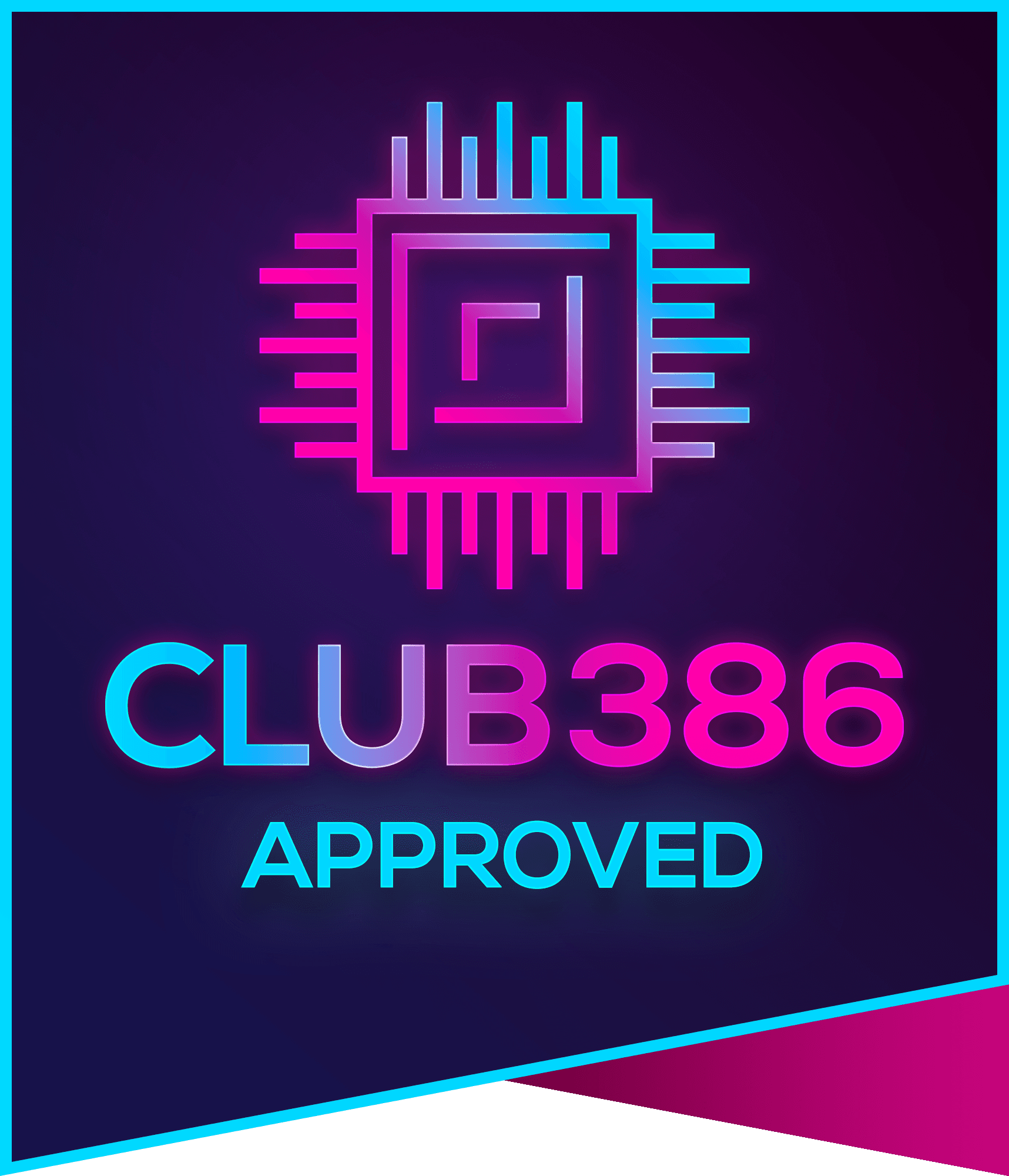 Club386 approved logo
