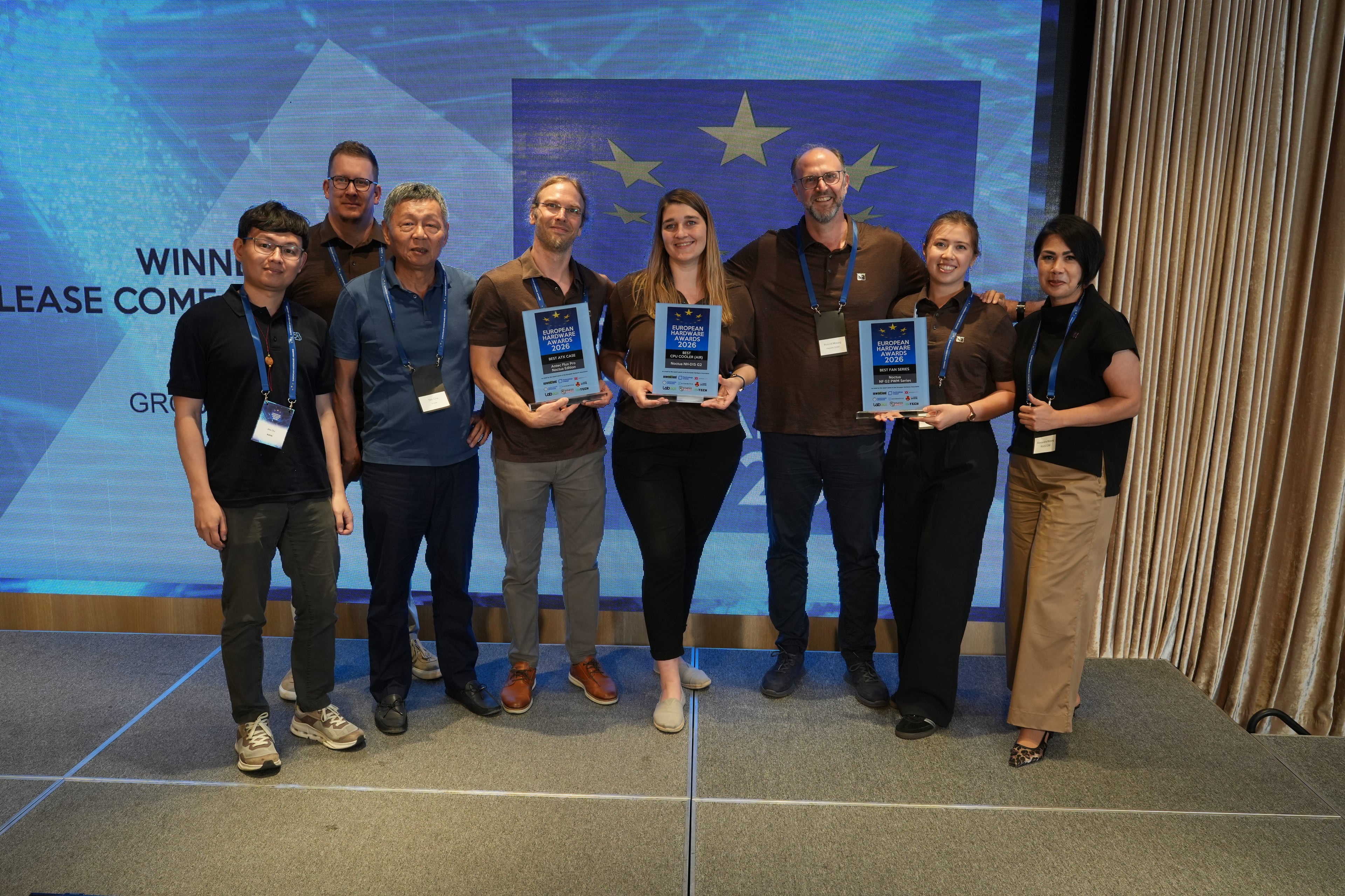 Noctua's team at the EHA ceremony with the three awards won